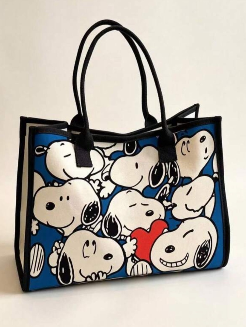 Snoopy Graphic Print Canvas Tote Bag NEW 🏷️ - Picture 2 of 6